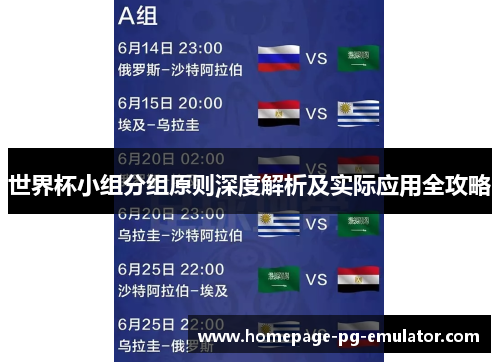 世界杯小组分组原则深度解析及实际应用全攻略 世界杯小组分组原则深度解析及实际应用全攻略